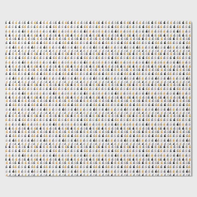 Kitty Cats Wrapping paper (Flat)