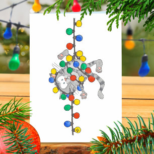 KITTY CHRISTMAS greeting card by Nicole Janes