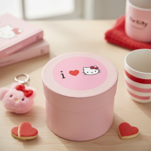 Kitty Classic Round Sticker (Creator Uploaded)