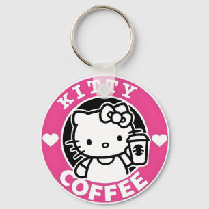 Kitty Coffee Logo Key Ring