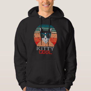 Kitty Cool Cat Cats Retro Vintage Hoodie