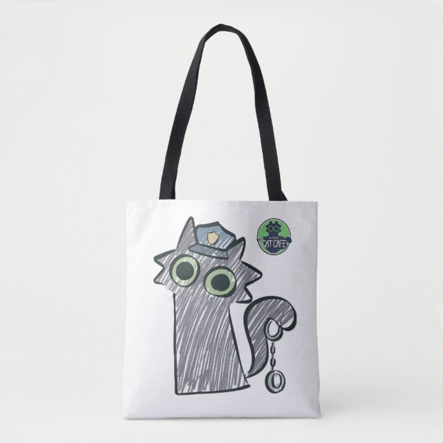 Kitty Cop – Purrtect & Serve  Tote Bag (Front)