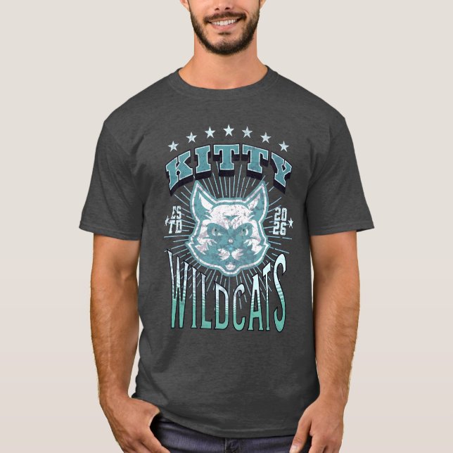 KITTY ESTD 2026 WILDCATS VINTAGE T-Shirt (Front)