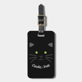 Kitty Face Luggage Tag