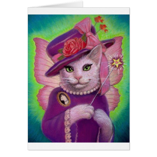Kitty Fairy Godmother Card
