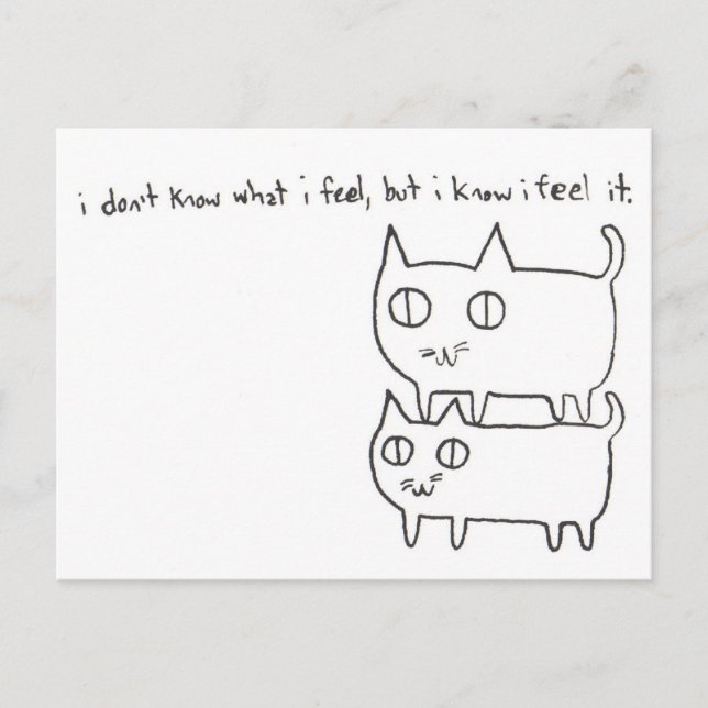 Kitty Feelings Postcard (Front)