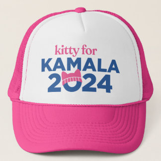Kitty for Kamala Trucker Hat