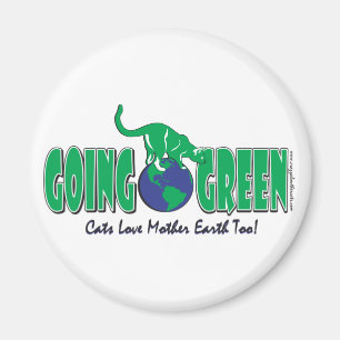 KITTY-GOING-GREEN MAGNET