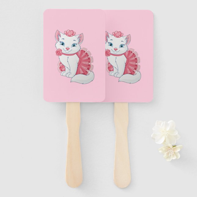 Kitty Hand Fan (Front and Back)