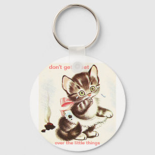 kitty has accident poop keychain