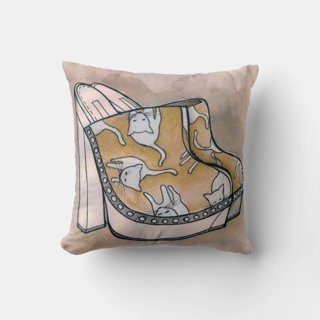 Kitty Heels 2 Sided Pillow (Front)