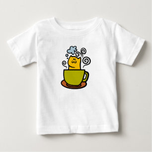 Kitty in a coffee cup baby T-Shirt