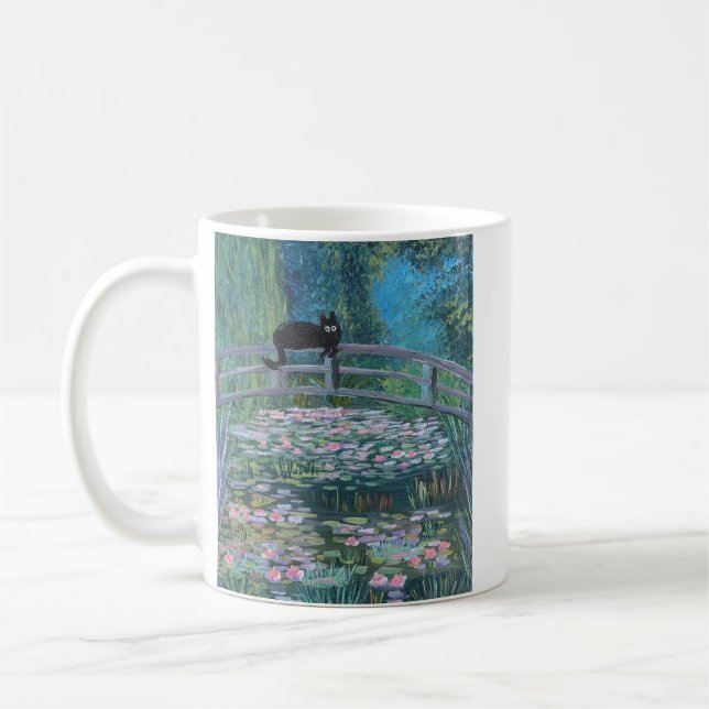 Kitty in Monet mug (Left)