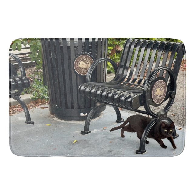 Kitty in The Park Bath Mat (Front)