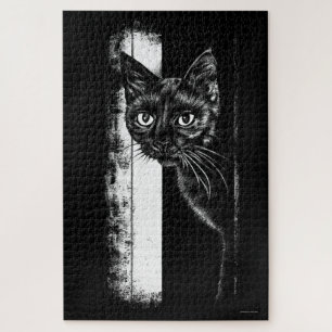 Kitty Inside Jigsaw Puzzle