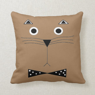 "Kitty Kat" 16" x 16" Throw Pillow