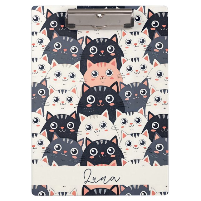 Kitty Kat Kaleidoscope Clipboard (Front)