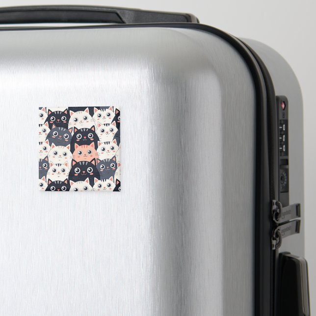 Kitty Kat Kaleidoscope Magnet (In Situ (Luggage))