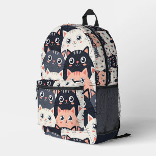 Kitty Kat Kaleidoscope Printed Backpack