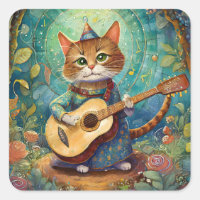 Kitty Kat Playing Guitar
