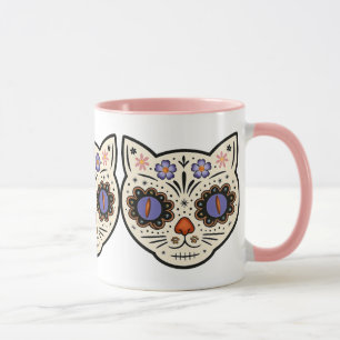 Kitty Kat Sugar Skull Mug