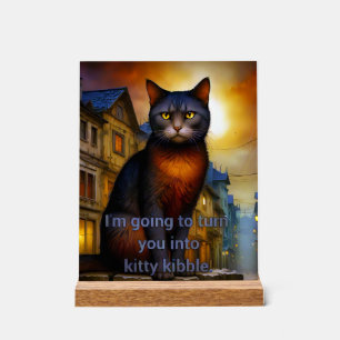 Kitty Kibble Acrylic Sign