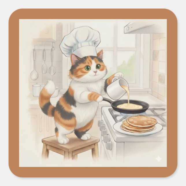 Kitty Kitchen, Calico, Stickers (Front)