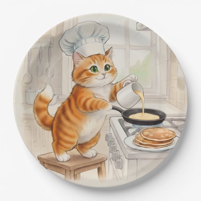 Kitty Kitchen, Paper Plates (Front)