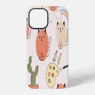 Kitty Kitten Cats: Cute Animal Pattern iPhone 12 Case