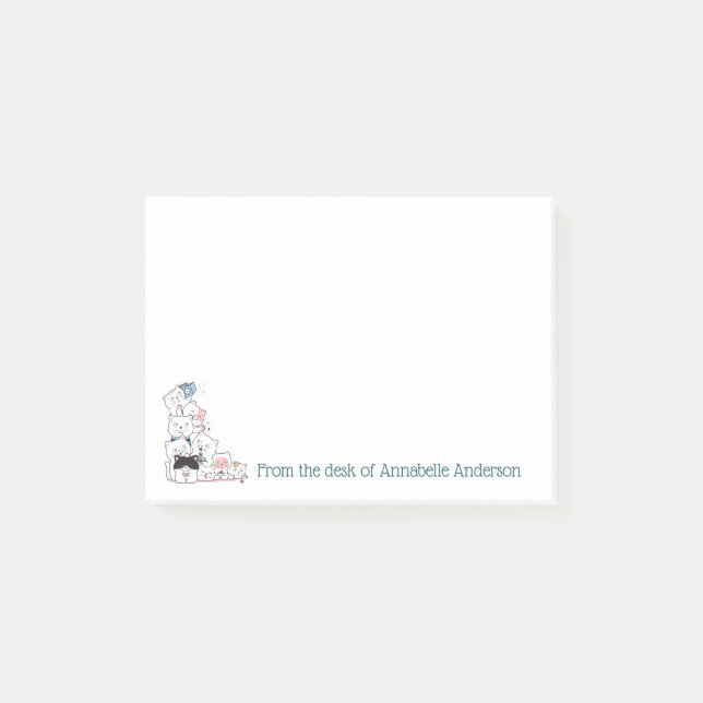 Kitty Korner Post-it Notes (Front)