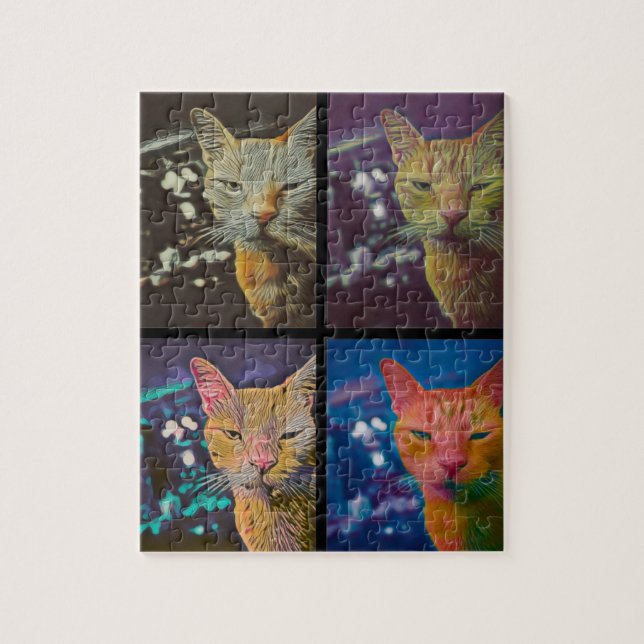 Kitty Lights Puzzle (Vertical)