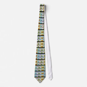 Kitty Lineup-Colourful Cats Tie