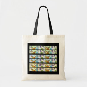 Kitty Lineup-Colourful Cats Tote Bag