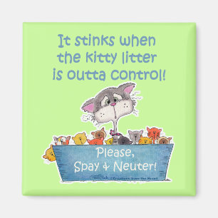 Kitty Litter Stinks Magnet