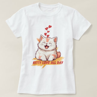 Kitty Love All Day  T-Shirt
