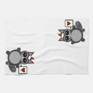 Kitty Love for the Holidays! Tea Towel