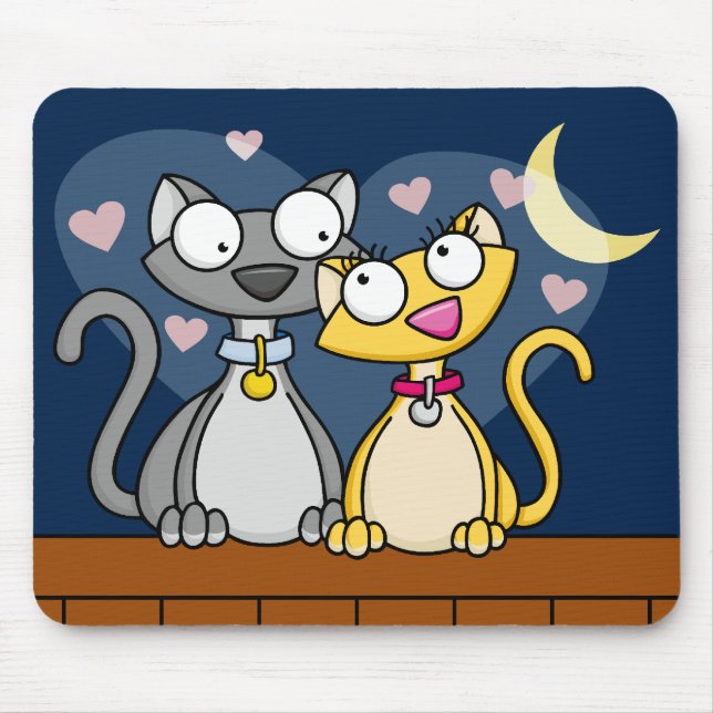 Kitty Love Mouse Pad (Front)