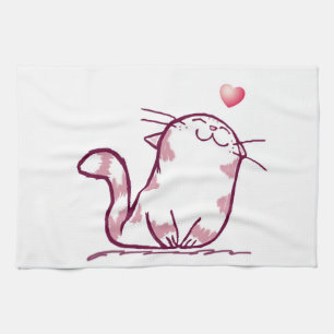 Kitty Love Tea Towel
