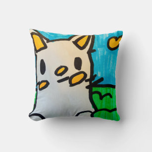 Kitty Luv throw pillow