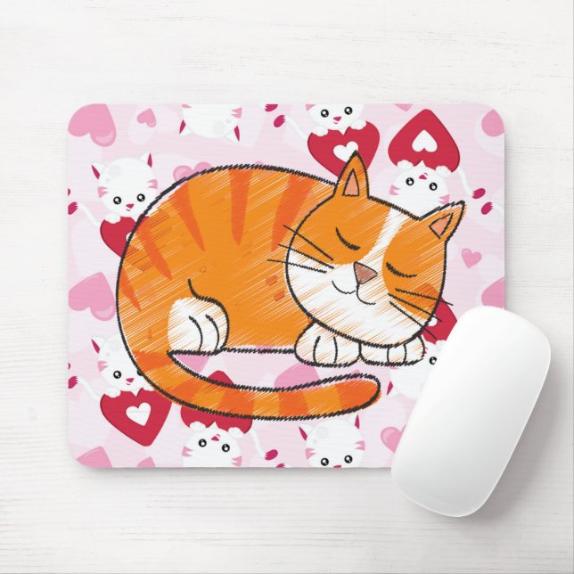 Kitty Mouse Pad (With Mouse)