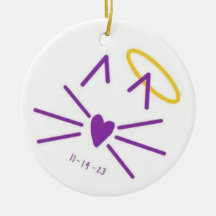Kitty ornament in memory of JDW