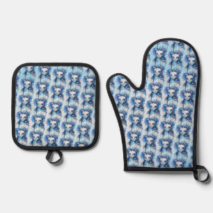 Kitty Oven Mitt & Pot Holder Set