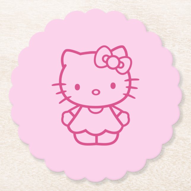 Kitty Paper Coaster (Front)