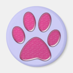 kitty paw print magnet