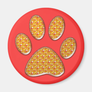 kitty paw print magnet