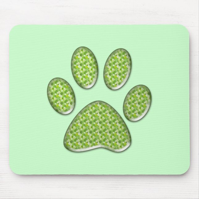 kitty paw print mouse pad (Front)