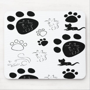 Kitty paws mousepad
