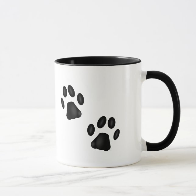 Kitty Paws Ringer Mug (Right)