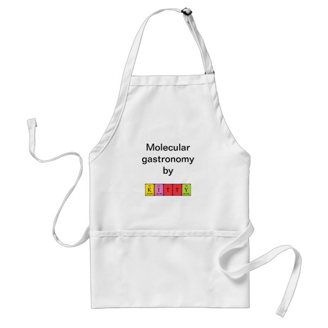Kitty periodic table name apron (Front)