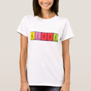 Kitty periodic table name shirt